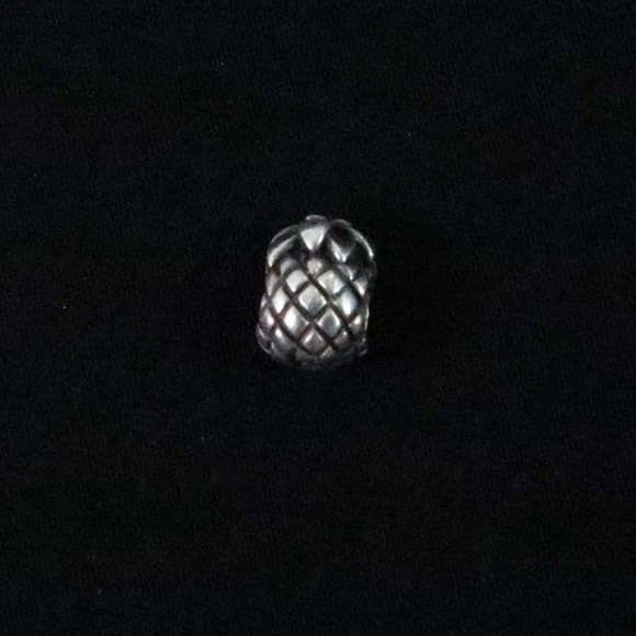 Pandora Sterling Silver Pineapple Spacer Charm 790363 Tropical Retired - Picture 1 of 2